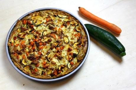 Zucchini-Karotten-Quiche Wintergemüse Bloggerwoche