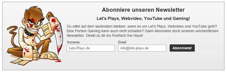 Der Lets-Plays.de Newsletter – Jetzt anmelden