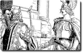 Nibelungen Sage 5/28 • Wie Siegfried mit den Sachsen und Dänen stritt