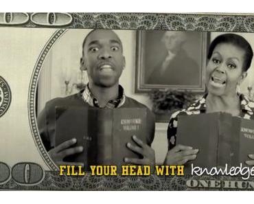 Michelle Obama & SNL’s Jay Pharoah rappen gemeinsam in einem College-Werbe-Video // Go To College // #FlotusBars