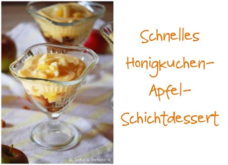 Schnelles Honigkuchen-Apfel-Tiramisu mit Vanillecreme