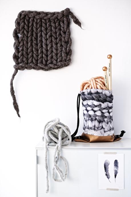 chunky knit throw by lebenslustiger.com