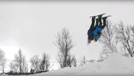 Nur ein Tandem Backflip auf Skiern!