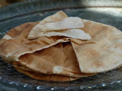 Libanesisches Brot - Aisch Shami - Dünnes Fladenbrot 