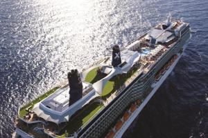 Celebrity Solstice - Aerial at Sea Miami Shoreline