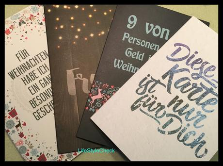 Auswahl der Weihnachtskarten - Faules-Einhorn.de 