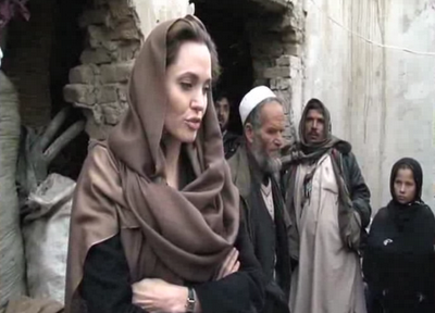 Angelina Jolie besuchte libysche Flüchtlinge