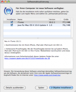 Erneutes iTunes Update auf Version 10.2.1 – iOS 4.3 bereits morgen?