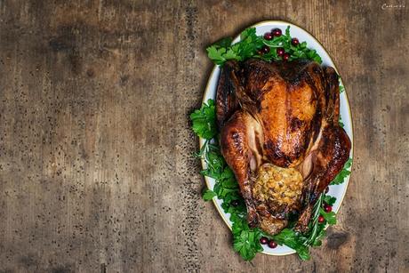 Glasierter Weihnachtstruthahn