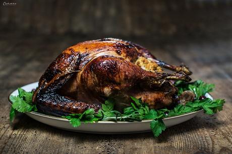 Glasierter Weihnachtstruthahn