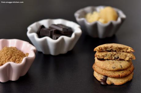Kurz vor Schluss, auf die Schnelle: Marzipan-Chocolate Chip-Cookies