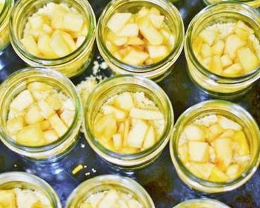 Gastgeschenke – Apfelkuchen im Glas