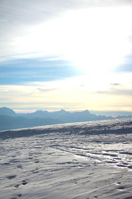 Winter hiking at Gerlitzen Alpe