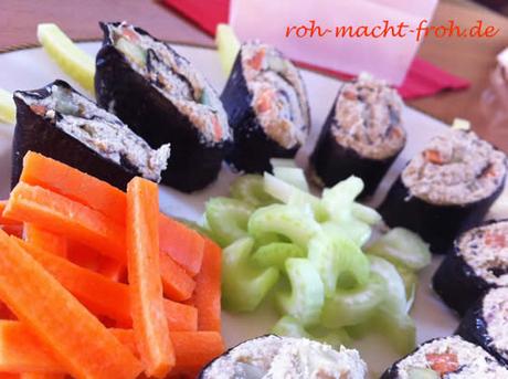 Roh-vegane Sushi