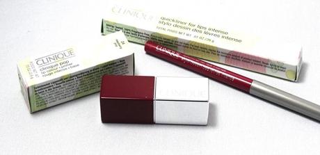 Clinique ‘Raspberry’ Pop & Quickliner for Lips intense ‘intense cranberry’