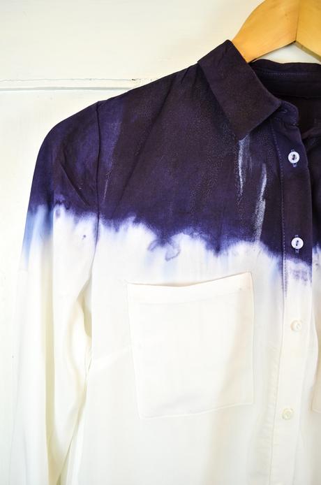 DIY Dip Dye Bluse