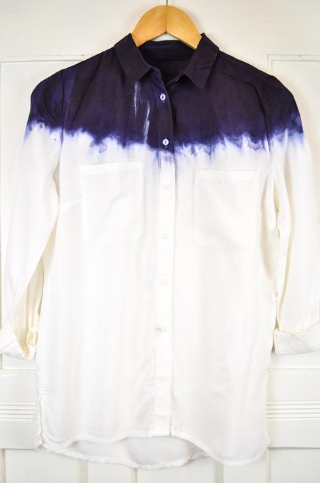 DIY Dip Dye Bluse