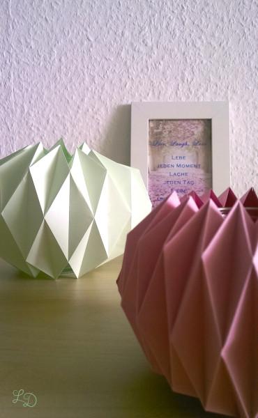 Origami Gläser verschönern 18