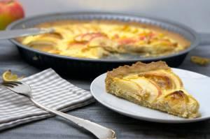Apfeltarte mit Zitronenchips