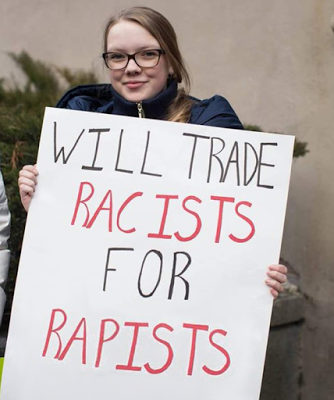 Linker Feminismus: Tausche Vergewaltigungsgegner gegen Vergewaltiger...
