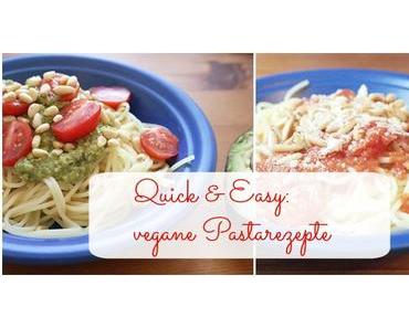 2 leichte und schnelle (vegane) Pastasaucen