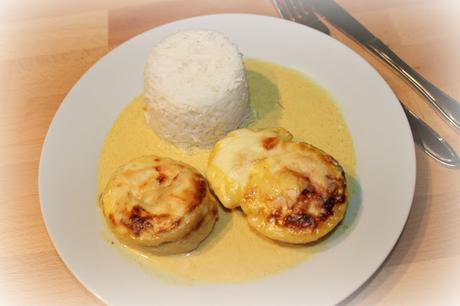 Hähnchensteaks Hawaii mit Curry-Kokos-Sauce
