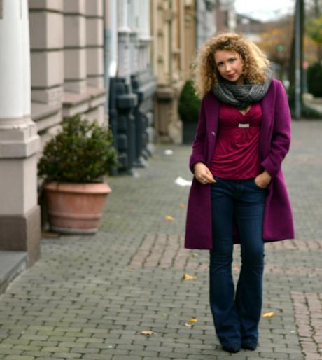 Outfit: Casual Purple Winter Style , Kationette, Fashionblog, Modeblog, Streetstyle