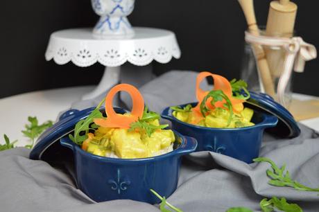 Orangen-Ananas Curry mit Reis / Pineapple Curry with Oranges and Rice