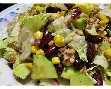 geschliffener Dinkel im Salat