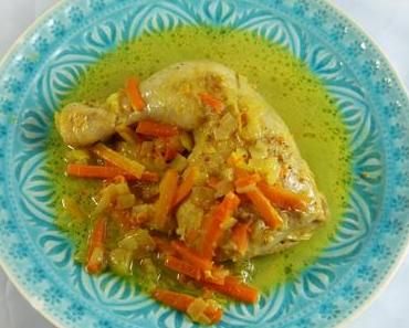 Persisches Huhn mit Bitterorangen und Safran