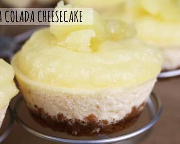 Piña Colada Cheesecake Muffins