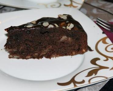40 mit Birnen-Schoko-Kuchen