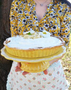 Süsser Himmel auf Erden! Bananen-Karamell-Pie mit Kokoshäubchen