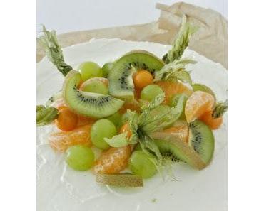 Winterliche Quarktorte