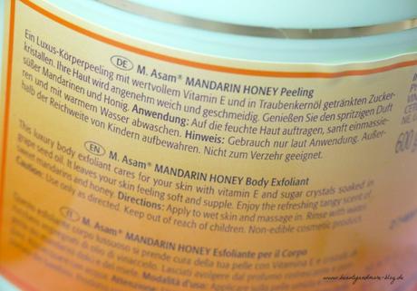 M. Asam Bath & Body Macaron Körpersoufflé + Mandarin Honey Peeling - Review - Mandarin Honey Peeling Body Exfoliant