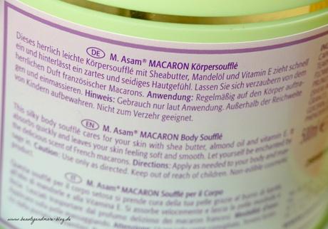 M. Asam Bath & Body Macaron Körpersoufflé + Mandarin Honey Peeling - Review - Macaron Körpersoufflé