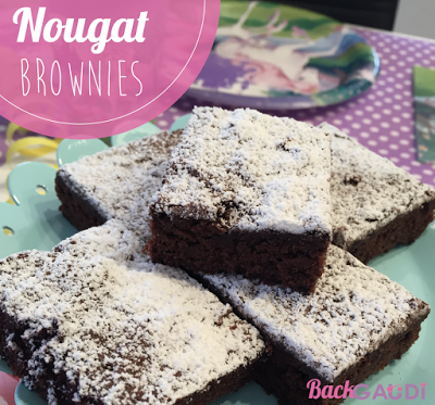Nougat-Brownies