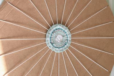 Runder Webteppich  DIY-  circular weaving, a rag rug