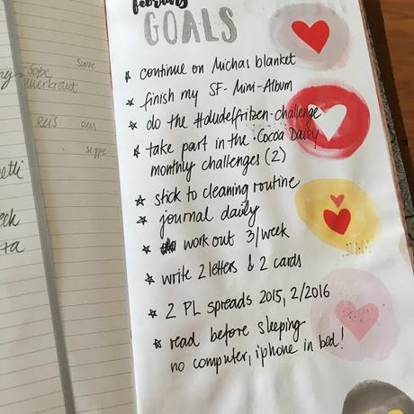 My February goals. Meine Ziele im Februar.