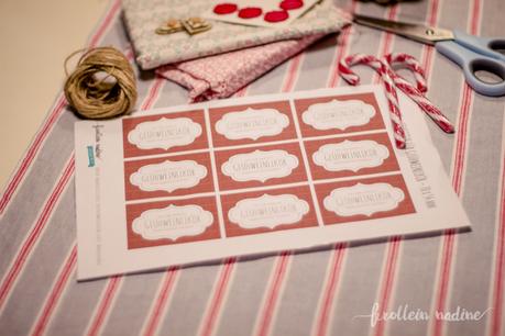 Rezept für herrlich würzigen Glühweinlikör + Free Printable