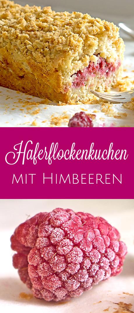 Knuspriger Haferflockenkuchen mit Himbeeren | Madame Cuisine Rezept