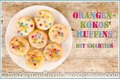 Narri! Narro! – Orangen-Kokos-Muffins mit Smarties-Konfetti
