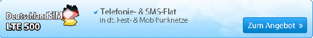 DeutschlandSIM: Neue LTE Allnet Flat Mobilfunk Sonderaktionen!