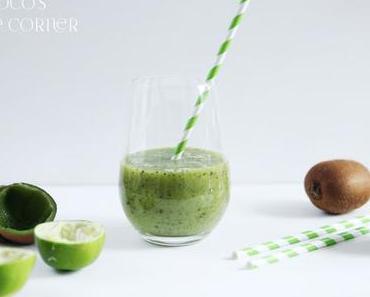 Kiwi-Limetten Smoothie - ein grüner Vitamin Boost für das Immunsystem