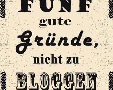 Bloggen macht Spaß, aber man braucht mal eine Auszeit