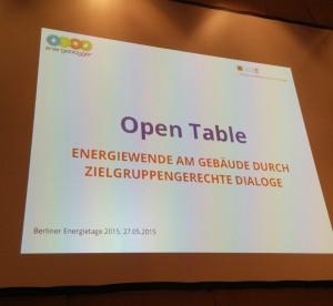 Open Table 2015