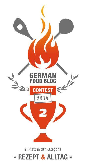 Auszeichnung German Food Blog Contest 2016