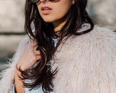 Fake Fur Jacket and Mom Jeans