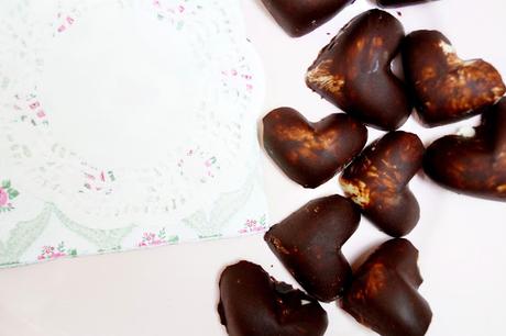 Kinder Country Schokolade selber machen / Herzform ( vegan)