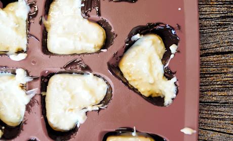 Kinder Country Schokolade selber machen / Herzform ( vegan)